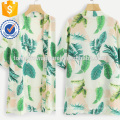 Impressão Tropical Kimono Fabricação Atacado Moda Feminina Vestuário (TA3001K)